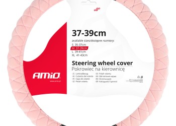 Amio - ΚΑΛΥΜΜΑ ΤΙΜΟΝΙΟΥ SWC-56 (M) 37>39cm ΜΑΥΡΟ ΚΑΙ ΡΟΖ ΚΑΠΙΤΟΝΕ - 1 ΤΕΜ. (04166/AM)