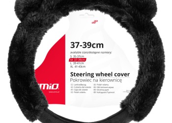 Amio - ΚΑΛΥΜΜΑ ΤΙΜΟΝΙΟΥ SWC-57 (M) 37>39cm ΜΑΥΡΟ ΜΕ ΧΝΟΥΔΩΤΗ ΕΠΕΝΔΥΣΗ ΚΑΙ ΑΥΤΙΑ ΑΡΚΟΥΔΑΣ - 1 ΤΕΜ. (04167/AM)