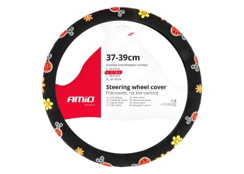 Amio - ΚΑΛΥΜΜΑ ΤΙΜΟΝΙΟΥ SWC-58 (M) 37>39cm ΜΑΥΡΟ ΜΕ ΣΧΕΔΙΟ ΠΟΛΥΧΡΩΑ ΛΟΥΛΟΥΔΙΑ & ΠΑΣΧΑΛΙΤΣΕΣ - 1 ΤΕΜ. (04168/AM)