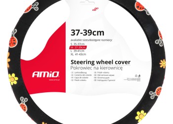 Amio - ΚΑΛΥΜΜΑ ΤΙΜΟΝΙΟΥ SWC-58 (M) 37>39cm ΜΑΥΡΟ ΜΕ ΣΧΕΔΙΟ ΠΟΛΥΧΡΩΑ ΛΟΥΛΟΥΔΙΑ & ΠΑΣΧΑΛΙΤΣΕΣ - 1 ΤΕΜ. (04168/AM)