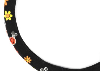 Amio - ΚΑΛΥΜΜΑ ΤΙΜΟΝΙΟΥ SWC-58 (M) 37>39cm ΜΑΥΡΟ ΜΕ ΣΧΕΔΙΟ ΠΟΛΥΧΡΩΑ ΛΟΥΛΟΥΔΙΑ & ΠΑΣΧΑΛΙΤΣΕΣ - 1 ΤΕΜ. (04168/AM)