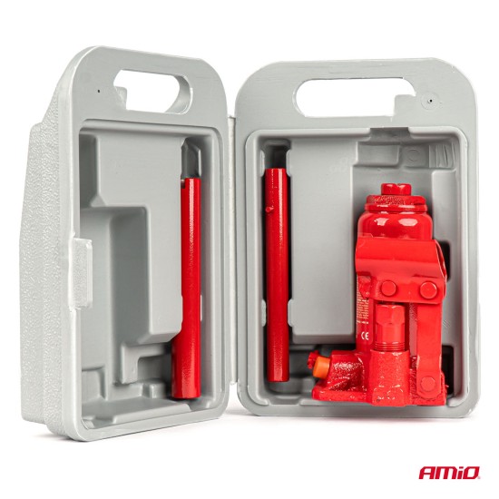 Amio - ΓΡΥΛΟΣ ΥΔΡΑΥΛΙΚΟΣ 2 ΤΟΝΩΝ (2.000kg) ΑΝΥΨΩΣΗ: 148-278mm ΜΕ ΒΑΛΙΤΣΑΚΙ - 1 τεμ. (04182/AM)