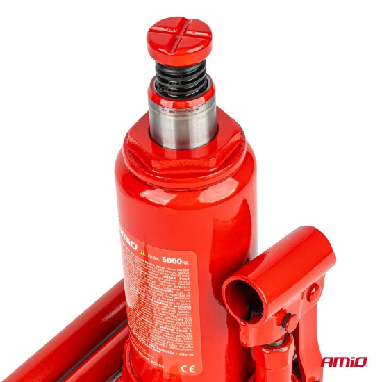 Amio - ΓΡΥΛΟΣ ΥΔΡΑΥΛΙΚΟΣ 5 ΤΟΝΩΝ (5.000kg) ΑΝΥΨΩΣΗ: 195-380mm ΜΕ ΒΑΛΙΤΣΑΚΙ - 1 τεμ. (04183/AM)