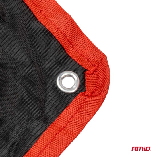 Amio - ΕΡΓΑΛΕΙΟΘΗΚΗ ΜΕ ΤΣΕΠΕΣ ΜΕ ΚΛΕΙΔΙΑ ΓΕΡΜΑΝΟΠΟΛΥΓΩΝΑ ΧΡΩΜΙΟ-ΒΑΝΑΔΙΟ (CRV) 8>19mm - 8 ΤΕΜ. (04193/AM)