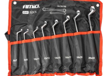 Amio - ΕΡΓΑΛΕΙΟΘΗΚΗ ΜΕ ΤΣΕΠΕΣ ΜΕ ΚΛΕΙΔΙΑ ΠΟΛΥΓΩΝΑ ΔΙΠΛΑ 6-22mm - 8 ΤΕΜ. (04196/AM)