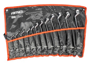 Amio - ΕΡΓΑΛΕΙΟΘΗΚΗ ΜΕ ΤΣΕΠΕΣ ΜΕ ΚΛΕΙΔΙΑ ΠΟΛΥΓΩΝΑ ΔΙΠΛΑ 6-32mm - 12 ΤΕΜ. (04197/AM)