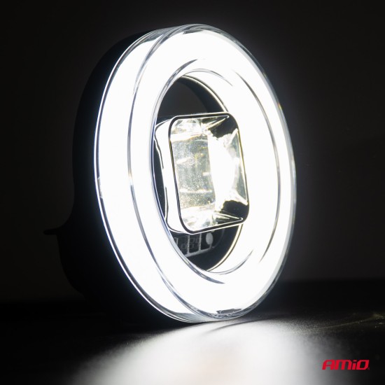 Amio - ΠΡΟΒΟΛΕΑΣ ΕΡΓΑΣΙΑΣ ΣΤΡΟΓΓΥΛΟΣ LED 45W 9-36V 8.000lm 6.500K AWL58 - 1 ΤΕΜ. (04199/AM)