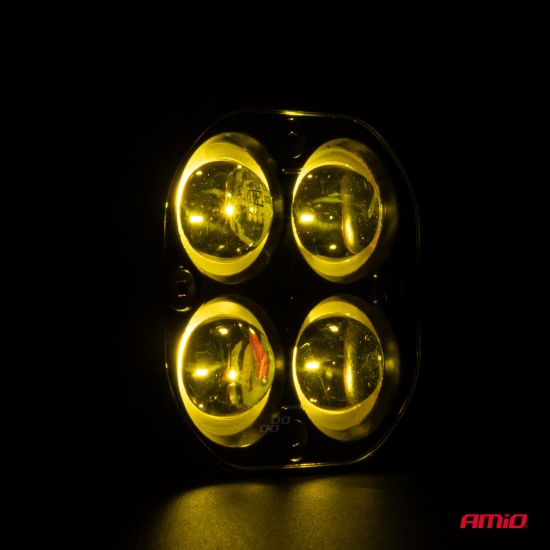 Amio - ΠΡΟΒΟΛΕΑΣ ΕΡΓΑΣΙΑΣ ΤΕΤΡΑΓΩΝΟΣ LED 20W 9-36V 4.000lm 6.500K AWL63 - 1 ΤΕΜ. (04204/AM)