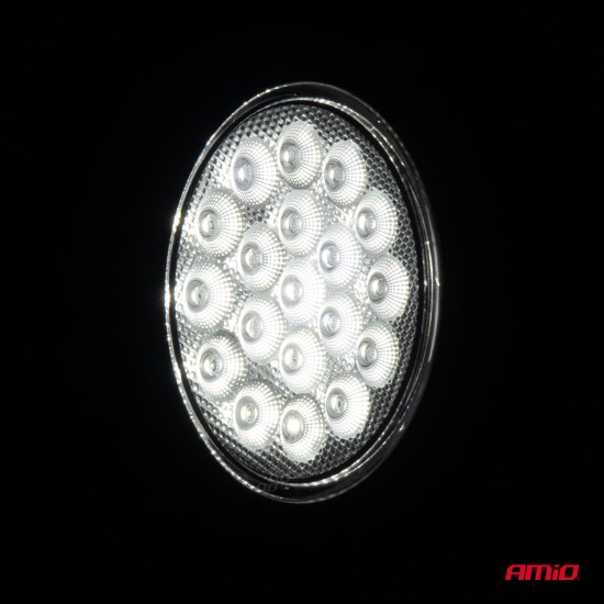 Amio - ΠΡΟΒΟΛΕΑΣ ΕΡΓΑΣΙΑΣ ΣΤΡΟΓΓΥΛΟΣ LED 57W 9-36V 10.000lm 6.500K AWL65 - 1 ΤΕΜ. (04206/AM)