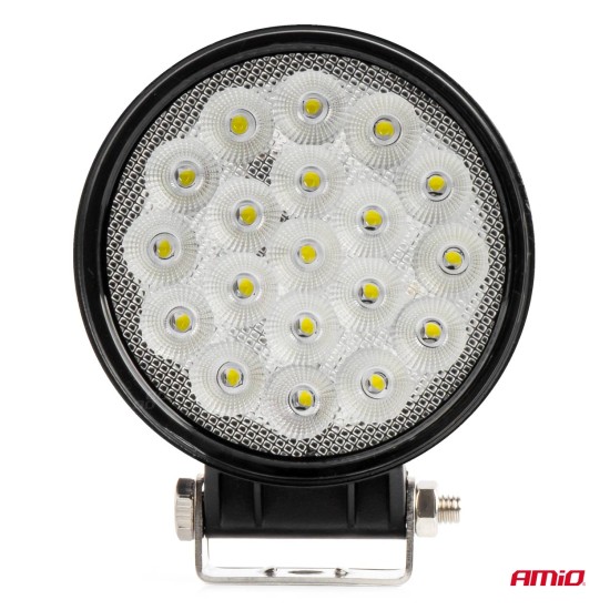 Amio - ΠΡΟΒΟΛΕΑΣ ΕΡΓΑΣΙΑΣ ΣΤΡΟΓΓΥΛΟΣ LED 57W 9-36V 10.000lm 6.500K AWL65 - 1 ΤΕΜ. (04206/AM)