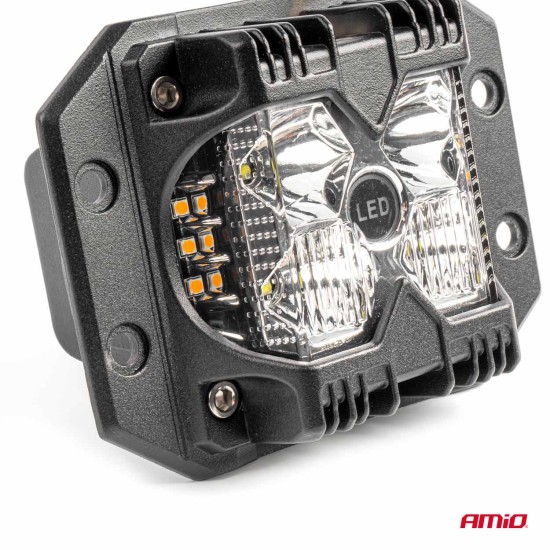 Amio - ΠΡΟΒΟΛΕΑΣ ΕΡΓΑΣΙΑΣ ΤΕΤΡΑΓΩΝΟΣ LED 60W 9-36V 6.000lm 6.500K AWL66 - 1 ΤΕΜ. (04207/AM)