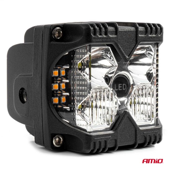 Amio - ΠΡΟΒΟΛΕΑΣ ΕΡΓΑΣΙΑΣ ΤΕΤΡΑΓΩΝΟΣ LED 60W 9-36V 6.000lm 6.500K 95x80x90mm AWL67 - 1 ΤΕΜ. (04208/AM)
