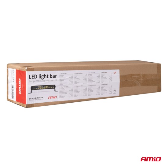 Amio - ΠΡΟΒΟΛΕΑΣ ΕΡΓΑΣΙΑΣ 9-36V 120W 6.500K 12.000lm 560x78x76mm ΜΠΑΡΑ LED AWL71 - 1 ΤΕΜ. (04212/AM)