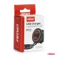 Amio - ΠΡΙΖΑ ΜΕ 2 ΘΥΡΕΣ USB-C ΚΑΙ ΚΑΠΑΚΙ 12/24V ΑΔΙΑΒΡΟΧΗ ΜΕ ΚΟΚΚΙΝΟ LED ΦΩΣ ΜΑΥΡΗ - 1 τεμ. (04223/AM)