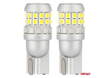 Amio - ΛΑΜΠΑΚΙΑ T10 W5W 12V/24V LED CAN-BUS 30xSMD 2016 ΛΕΥΚΟ 5500K - 2 ΤΕΜ. (04233/AM)