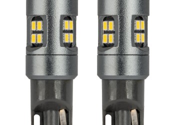 Amio - ΛΑΜΠΑΚΙΑ T10 W5W 12V/24V LED CAN-BUS 16xSMD 2016 ΛΕΥΚΟ ΦΩΣ 5.500K (ΣΕ ΧΡΩΜΑ ΧΡΩΜΙΟΥ) - 2 ΤΕΜ. (04234/AM)