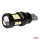 Amio - ΛΑΜΠΑΚΙΑ LED T15 W16W 12V/24V LED CAN-BUS 15xSMD 2835 ΛΕΥΚΟ ΦΩΣ 5.500K (ΣΕ ΧΡΩΜΑ ΜΑΥΡΟ) - 2 ΤΕΜ. (04245/AM)