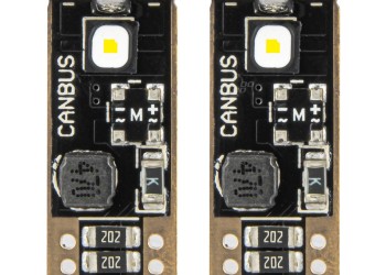 Amio - ΛΑΜΠΑΚΙΑ T10 W5W 12V/24V LED CAN-BUS 3xSMD 3838 ΛΕΥΚΟ 5500K - 2 ΤΕΜ. (04246/AM)