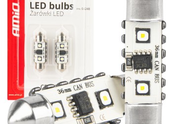 Amio - ΛΑΜΠΑΚΙΑ ΠΛΑΦΟΝΙΕΡΑΣ 36mm 12/24V C5W 5500K 12xSMD 3838 CAN-BUS FESTOON (ΛΕΥΚΟ) - 2 ΤΕΜ. (04248/AM)