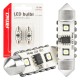 Amio - ΛΑΜΠΑΚΙΑ ΠΛΑΦΟΝΙΕΡΑΣ 36mm 12/24V C5W 5500K 12xSMD 3838 CAN-BUS FESTOON (ΛΕΥΚΟ) - 2 ΤΕΜ. (04248/AM)