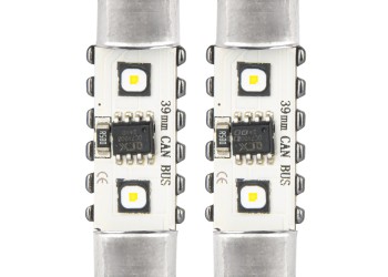 Amio - ΛΑΜΠΑΚΙΑ ΠΛΑΦΟΝΙΕΡΑΣ 39mm 12/24V C5W 5500K 12xSMD 3838 CAN-BUS FESTOON (ΛΕΥΚΟ) - 2 ΤΕΜ. (04249/AM)