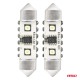 Amio - ΛΑΜΠΑΚΙΑ ΠΛΑΦΟΝΙΕΡΑΣ 41mm 12/24V C5W 5500K 12xSMD 3838 CAN-BUS FESTOON (ΛΕΥΚΟ) - 2 ΤΕΜ. (04250/AM)