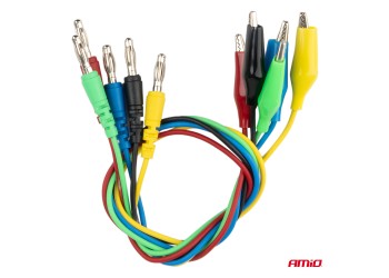 Amio - ΔΟΚΙΜΑΣΤΙΚΑ ΚΑΛΩΔΙΑ (ΤΕΣΤΕΡ) ΜΕ ΔΟΚΙΜΑΣΤΙΚΕΣ ΜΥΤΕΣ/ΤΣΙΜΠΙΔΑΚΙΑ/ΑΚΡΟΔΕΚΤΕΣ (ΚΡΟΚΟΔΕΙΛΑΚΙΑ) - 20 ΤΕΜ. (04274/AM)