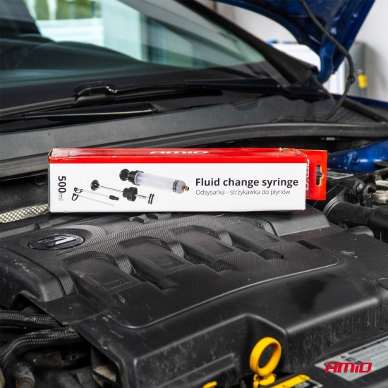 Amio - ΣΥΡΙΓΓΑ ΠΛΗΡΩΣΗΣ/ΑΛΛΑΓΗΣ ΥΓΡΩΝ (ΛΑΔΙΑ/ΠΑΡΑΦΛΟΥ/ΥΓΡΑ ΦΡΕΝΩΝ/ΚΑΥΣΙΜΟΥ) 500ml - 1 Τεμ. (04277/AM)