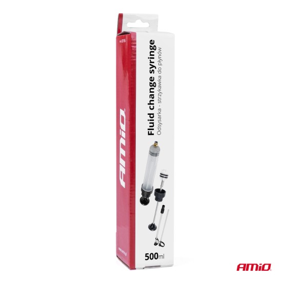 Amio - ΣΥΡΙΓΓΑ ΠΛΗΡΩΣΗΣ/ΑΛΛΑΓΗΣ ΥΓΡΩΝ (ΛΑΔΙΑ/ΠΑΡΑΦΛΟΥ/ΥΓΡΑ ΦΡΕΝΩΝ/ΚΑΥΣΙΜΟΥ) 500ml - 1 Τεμ. (04277/AM)