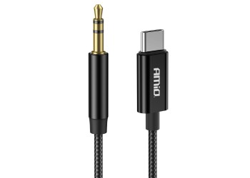 Amio - ΚΑΛΩΔΙΟ ΣΥΝΔΕΣΗΣ ΑΝΤΑΠΤΟΡΑΣ ΑΠΟ USB-C ΣΕ AUX MINI JACK 3.5mm 1m - 1 Τεμ. (04294/AM)