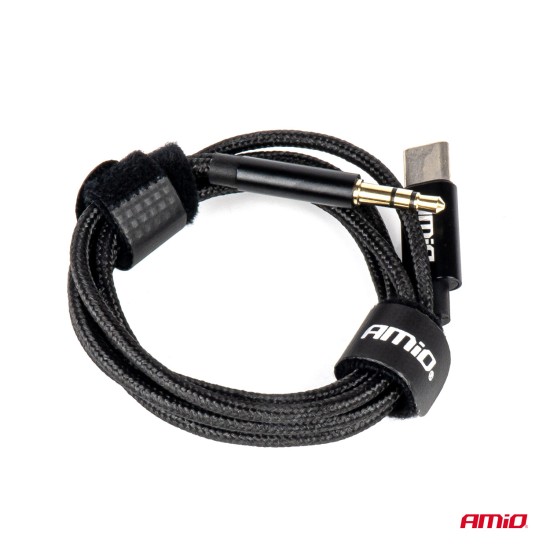 Amio - ΚΑΛΩΔΙΟ ΣΥΝΔΕΣΗΣ ΑΝΤΑΠΤΟΡΑΣ ΑΠΟ USB-C ΣΕ AUX MINI JACK 3.5mm 1m - 1 Τεμ. (04294/AM)