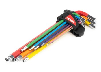 Amio - ΚΛΕΙΔΙΑ ΑΛΛΕΝ (ALLEN) ΕΞΑΓΩΝΑ ΑΤΣΑΛΙ S2 ΔΙΑΦΟΡΑ ΜΕΓΕΘΗ ΔΙΑΦΟΡΑ ΧΡΩΜΑΤΑ XL - 9 ΤΕΜ. (04299/AM)