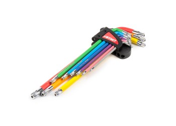 Amio - ΣΕΤ ΚΛΕΙΔΙΑ TORX ΑΤΣΑΛΙ S2 ΔΙΑΦΟΡΑ ΜΕΓΕΘΗ ΔΙΑΦΟΡΑ ΧΡΩΜΑΤΑ XL - 9 ΤΕΜ. (04301/AM)