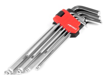 Amio - ΣΕΤ ΚΛΕΙΔΙΑ ΑΛΛΕΝ (ALLEN) ΕΞΑΓΩΝΑ ΧΡΩΜΙΟ-ΒΑΝΑΔΙΟ (CRV) ΔΙΑΦΟΡΑ ΜΕΓΕΘΗ - 9 ΤΕΜ. (04303/AM)