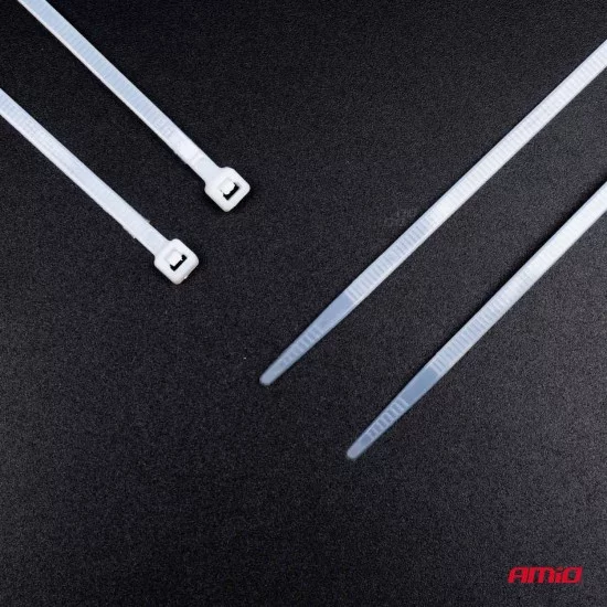 Amio - ΔΕΜΑΤΙΚΑ/ΔΕΤΙΚΑ ΚΑΛΩΔΙΩΝ TIE WRAP (ΤΑΙΡΑΠ) 2.5 x 100mm (ΛΕΥΚΟ) - 100 ΤΕΜ. (04305/AM)