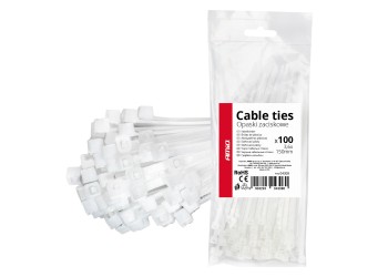 Amio - ΔΕΜΑΤΙΚΑ/ΔΕΤΙΚΑ ΚΑΛΩΔΙΩΝ TIE WRAP (ΤΑΙΡΑΠ) 3.6 x 150mm (ΛΕΥΚΟ) - 100 ΤΕΜ. (04308/AM)