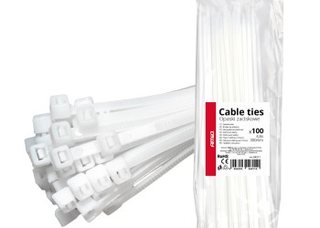 Amio - ΔΕΜΑΤΙΚΑ/ΔΕΤΙΚΑ ΚΑΛΩΔΙΩΝ TIE WRAP (ΤΑΙΡΑΠ) 4.8 x 300mm (ΛΕΥΚΟ) - 100 ΤΕΜ. (04311/AM)