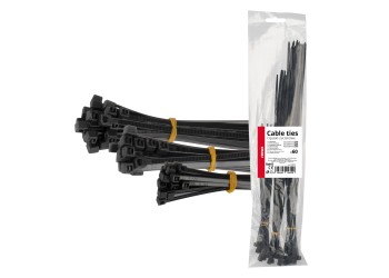 Amio - ΔΕΜΑΤΙΚΑ/ΔΕΤΙΚΑ ΚΑΛΩΔΙΩΝ TIE WRAP(ΤΑΙΡΑΠ) 3.6x200mm / 3.6x300mm / 4.6x350mm ΜΑΥΡΟ ΧΡΩΜΑ ΣΕΤ - 60 ΤΕΜ. (04315/AM)