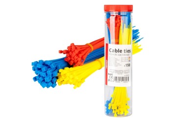 Amio - ΔΕΜΑΤΙΚΑ/ΔΕΤΙΚΑ ΚΑΛΩΔΙΩΝ TIE WRAP(ΤΑΙΡΑΠ) 2.5x100mm/2.5x150mm/3.6x200mm ΣΕ ΔΙΑΦΟΡΑ ΧΡΩΜΑΤΑ ΣΕΤ - 150 ΤΕΜ. (04316/AM)