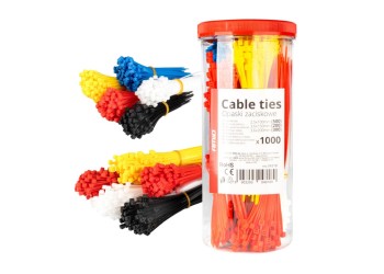 Amio - ΔΕΜΑΤΙΚΑ/ΔΕΤΙΚΑ ΚΑΛΩΔΙΩΝ TIE WRAP(ΤΑΙΡΑΠ) 2.5x100mm/3.6x150mm/3.6x200mm ΣΕ ΔΙΑΦΟΡΑ ΧΡΩΜΑΤΑ ΣΕΤ - 1000 ΤΕΜ. (04318/AM)