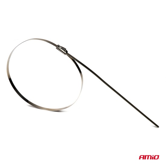 Amio - ΔΕΜΑΤΙΚΑ/ΔΕΤΙΚΑ ΚΑΛΩΔΙΩΝ TIE WRAP (ΤΑΙΡΑΠ) ΜΕΤΑΛΛΙΚΑ 4,6 x 200mm - 100 ΤΕΜ. (04321/AM)