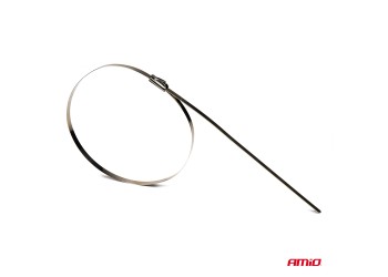 Amio - ΔΕΜΑΤΙΚΑ/ΔΕΤΙΚΑ ΚΑΛΩΔΙΩΝ TIE WRAP (ΤΑΙΡΑΠ) ΜΕΤΑΛΛΙΚΑ 7,9 x 400mm - 100 ΤΕΜ. (04326/AM)
