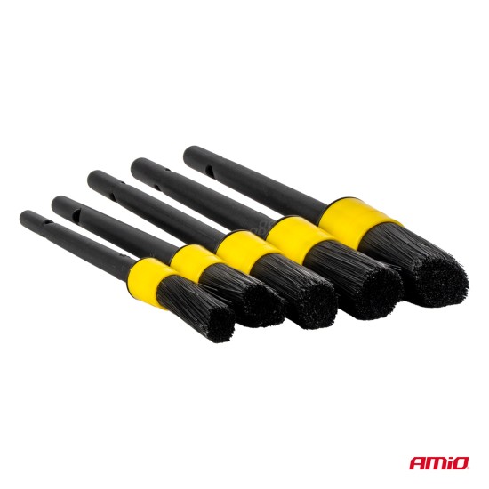 Amio - ΒΟΥΡΤΣΕΣ ΚΑΘΑΡΙΣΜΟΥ ΚΑΙ ΓΥΑΛΙΣΜΑΤΟΣ ΣΕΤ 21ΤΕΜ ΓΙΑ ΔΡΑΠΑΝΟ ΣΕ ΤΣΑΝΤΑ ΚΙΤΡΙΝΟ ΧΡΩΜΑ - 21 Τεμ. (04329/AM)