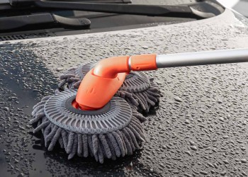 Amio - ΒΟΥΡΤΣΑ ΠΛΥΣΙΜΑΤΟΣ ΜΕ ΤΗΛΕΣΚΟΠΙΚΟ ΚΟΝΤΑΡΙ 49-112.5cm ΠΕΡΙΣΤΡΕΦΟΜΕΝΗ ΜΙΚΡΟΦΙΜΠΡΑ - 1 ΤΕΜ. (04332/AM)