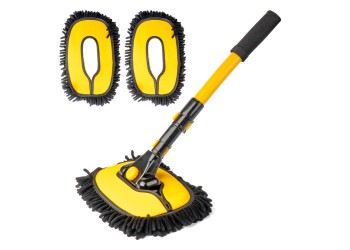 Amio - ΒΟΥΡΤΣΑ ΚΑΘΑΡΙΣΜΟΥ ΜΕ ΤΗΛΕΣΚΟΠΙΚΟ ΚΟΝΤΑΡΙ 46-100cm & 3 ΠΑΝΑΚΙΑ ΚΑΘΑΡΙΣΜΟΥ ΜΙΚΡΟΦΙΜΠΡΑ - 1 ΤΕΜ. (04333/AM)