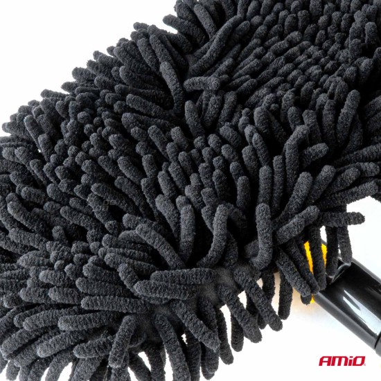 Amio - ΒΟΥΡΤΣΑ ΚΑΘΑΡΙΣΜΟΥ ΜΕ ΤΗΛΕΣΚΟΠΙΚΟ ΚΟΝΤΑΡΙ 46-100cm & 3 ΠΑΝΑΚΙΑ ΚΑΘΑΡΙΣΜΟΥ ΜΙΚΡΟΦΙΜΠΡΑ - 1 ΤΕΜ. (04333/AM)