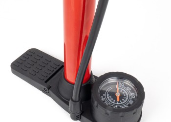 Amio - ΤΡΟΜΠΑ ΑΕΡΟΣ ΠΟΔΗΛΑΤΟΥ ΔΑΠΕΔΟΥ/ΧΕΙΡΟΣ ΑΛΟΥΜΙΝΙΟΥ ΜΕ ΜΑΝΟΜΕΤΡΟ MINI PU08 1ΤΕΜ. (04343/AM)