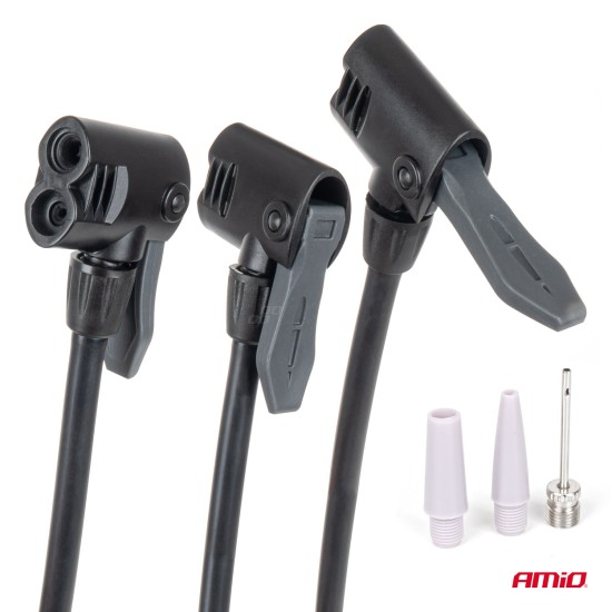 Amio - ΤΡΟΜΠΑ ΑΕΡΟΣ ΠΟΔΗΛΑΤΟΥ ΔΑΠΕΔΟΥ/ΧΕΙΡΟΣ ΑΛΟΥΜΙΝΙΟΥ ΜΕ ΜΑΝΟΜΕΤΡΟ MINI PU08 1ΤΕΜ. (04343/AM)