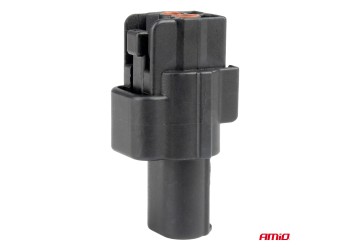 Amio - ΦΙΣΑ ΣΥΝΔΕΣΗΣ ΜΕ ΥΠΟΔΟΧΗ 2 PIN Φ2,2mm ΑΔΙΑΒΡΟΧΗ - 1 τεμ. (04346/AM)