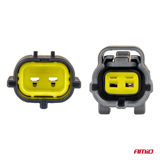 Amio - ΦΙΣΑ ΣΥΝΔΕΣΗΣ ΜΕ ΥΠΟΔΟΧΗ 2 PIN Φ2,2mm ΑΔΙΑΒΡΟΧΗ - 1 τεμ. (04346/AM)